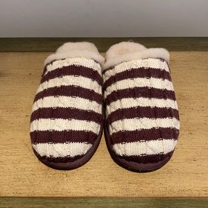 Uggs Sweater Knit Scuffette Stripe Slippers